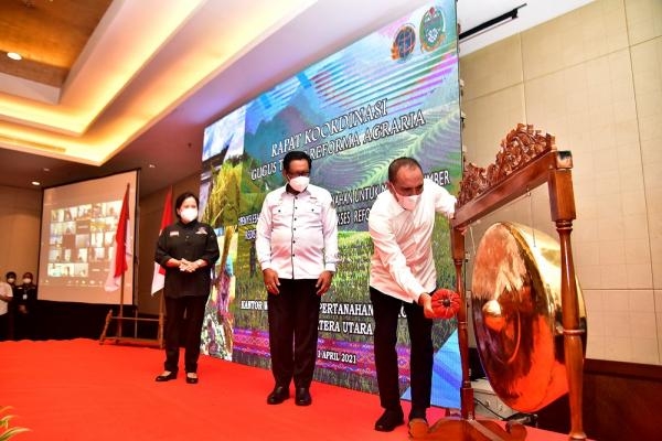 Rakor Gugus Tugas Reforma Agraria, Gubernur Edy Rahmayadi Harapkan Kasus Sengketa Tanah Segera Selesai